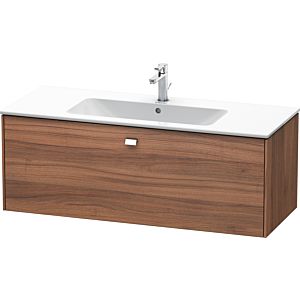 Duravit Brioso Waschtischunterbau BR400401079 1220x479mm, Nussbaum Natur/Chrom, 1 Auszug
