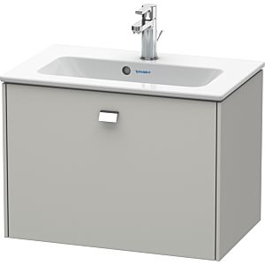 Duravit Brioso Waschtischunterbau BR401001007 620x389mm, Betongrau Matt, 1 Auszug, Griff Chrom