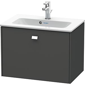 Duravit Brioso Waschtischunterbau BR401001049 620x389mm, Graphit Matt, 1 Auszug, Griff Chrom