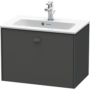 Duravit Brioso Waschtischunterbau BR401004949 620x389mm, Graphit Matt, 1 Auszug