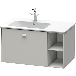 Duravit Brioso Waschtischunterbau BR401200707 820x479mm, Betongrau Matt, Regal links