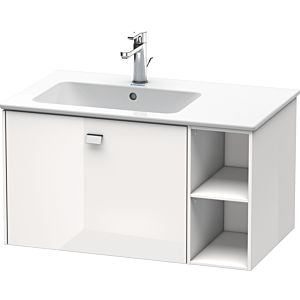 Duravit Brioso Waschtischunterbau BR401201022 820x479mm Weiß Hochglanz, Regal links, Griff Chrom