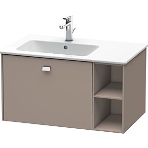 Duravit Brioso Waschtischunterbau BR401201043 820x479mm, Basalt Matt, Regal links, Griff Chrom