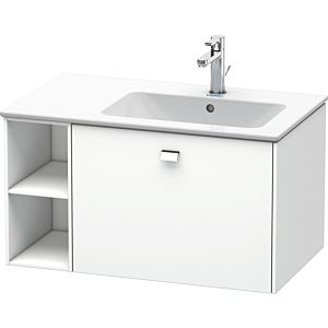 Duravit Brioso Waschtischunterbau BR401401018 820x479mm, Weiß Matt, Regal rechts, Griff Chrom