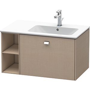 Duravit Brioso Waschtischunterbau BR401401075 820x479mm, Leinen, Regal rechts, Griff Chrom