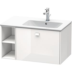 Duravit Brioso Waschtischunterbau BR401402222 820x479mm, Weiß Hochglanz, Regal rechts