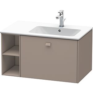 Duravit Brioso Waschtischunterbau BR401404343 820x479mm, Basalt Matt, Regal rechts