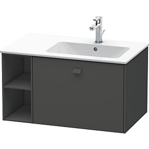 Duravit Brioso Waschtischunterbau BR401404949 820x479mm, Graphit Matt, Regal rechts