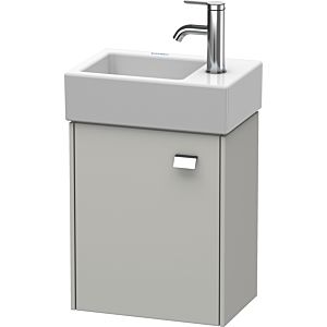 Duravit Brioso Waschtischunterbau BR4049L21007 364x239mm, Betongrau Matt, Tür links, Griff Chrom