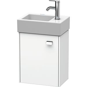 Duravit Brioso Waschtischunterbau BR4049L1018 364x239mm, Weiß Matt, Tür links, Griff Chrom