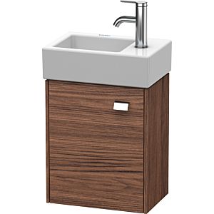 Duravit Brioso Waschtischunterbau BR4049L1021 364x239mm, Nussbaum Dunkel/Chrom, Tür links