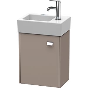 Duravit Brioso Waschtischunterbau BR4049L1043 364x239mm, Basalt Matt, Tür links, Griff Chrom