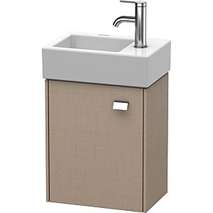Duravit Brioso Waschtischunterbau BR4049L1075 364x239mm, Leinen, Tür links, Griff Chrom