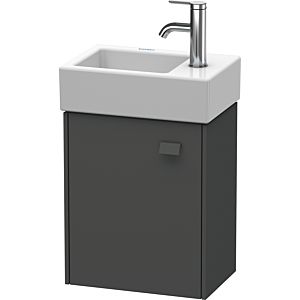 Duravit Brioso Waschtischunterbau BR4049L4949 364x239mm, Graphit Matt, Tür links