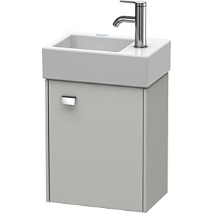 Duravit Brioso Waschtischunterbau BR4049R1007 364x239mm, Betongrau Matt, Tür rechts, Griff Chrom