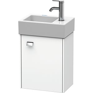 Duravit Brioso Waschtischunterschrank BR4049R1018 364x239mm, Weiß Matt, Tür rechts, Griff Chrom