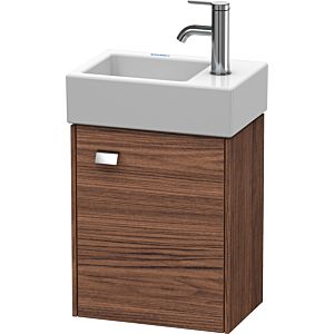 Duravit Brioso Waschtischunterbau BR4049R1021 364x239mm, Nussbaum Dunkel/Chrom, Tür rechts