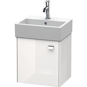 Duravit Brioso Waschtischunterbau BR4050L1022 434x339mm, Weiß Hochglanz, Tür links, Griff Chrom