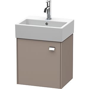 Duravit Brioso Waschtischunterbau BR4050L1043 434x339mm, Basalt Matt, Tür links, Griff Chrom