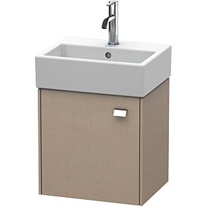 Duravit Brioso Waschtischunterbau BR4050L1075 434x339mm, Leinen, Tür links, Griff Chrom