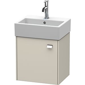 Duravit Brioso Waschtischunterbau BR4050L1091 434x339mm, Taupe, Tür links, Griff Chrom