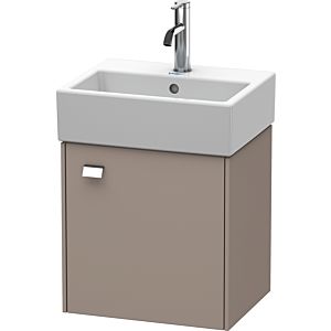 Duravit Brioso Waschtischunterbau BR4050R1043 434x339mm, Basalt Matt, Tür rechts, Griff Chrom