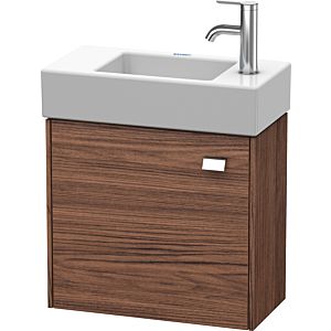 Duravit Brioso Waschtischunterbau BR4051L1021 484x239mm, Nussbaum Dunkel/Chrom, Tür links