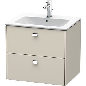 Duravit Brioso Waschtischunterbau BR410101091 620x553 mm, Taupe, 2 Auszüge, Griff Chrom