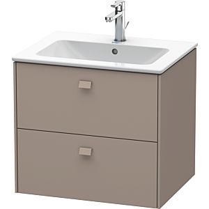 Duravit Brioso Waschtischunterbau BR410104343 620x553 mm, Basalt Matt, 2 Auszüge