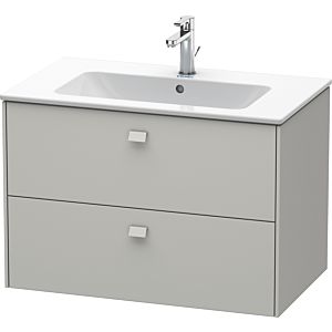 Duravit Brioso Waschtischunterbau BR410200707 820x553 mm, Betongrau Matt, 2 Auszüge
