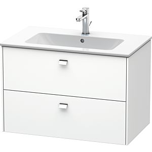 Duravit Brioso vanity unit BR410201018 820x553 mm, white high gloss, 2 drawers, chrome handle
