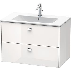 Duravit Brioso Waschtischunterschrank BR410201022 820x553 mm, Weiß Hochglanz, 2 Auszüge, Griff Chrom