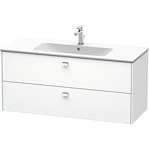 Duravit Brioso vanity unit BR410401018 1220x553 mm white matt, 2 drawers, chrome handle