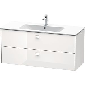Duravit Brioso vanity unit BR410402222 1220x553 mm, white high gloss, 2 drawers