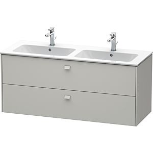 Duravit Brioso Waschtischunterbau BR410500707 1290x553 mm, Betongrau Matt, 2 Auszüge
