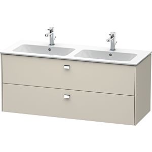 Duravit Brioso Waschtischunterbau BR410501091 1290x553 mm Taupe, 2 Auszüge, Griff Chrom