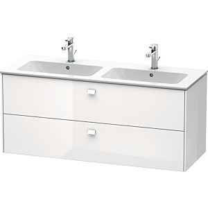 Duravit Brioso Waschtischunterbau BR410502222 1290x553 mm, Weiß Hochglanz, 2 Auszüge
