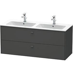 Duravit Brioso Waschtischunterbau BR410504949 1290x553 mm, Graphit Matt, 2 Auszüge