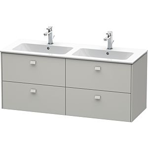 Duravit Brioso Waschtischunterbau BR410600707 1290x553 mm, Betongrau Matt, 4 Auszüge
