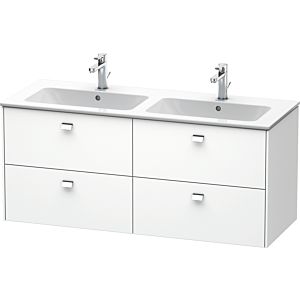 Duravit Brioso Waschtischunterbau BR410601018 1290x553 mm Weiß Matt, 4 Auszüge, Griff Chrom