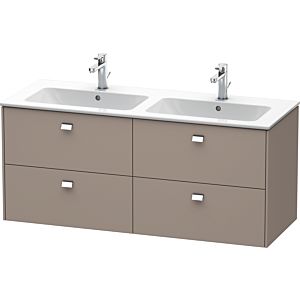Duravit Brioso Waschtischunterbau BR410601043 1290x553 mm Basalt Matt, 4 Auszüge, Griff Chrom