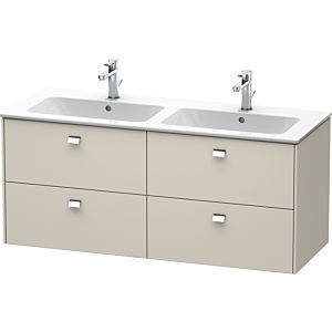 Duravit Brioso Waschtischunterbau BR410601091 1290x553 mm Taupe, 4 Auszüge, Griff Chrom