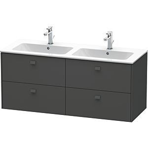 Duravit Brioso Waschtischunterbau BR410604949 1290x553 mm, Graphit Matt, 4 Auszüge