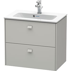 Duravit Brioso Waschtischunterbau BR411000707 Compact 620x553 mm, Betongrau Matt, 2 Auszüge