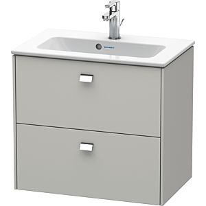 Duravit Brioso Waschtischunterbau BR411001007 Compact 620x553 Betongrau Matt 2 Ausz. Griff Chrom