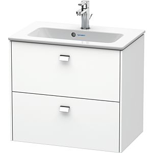 Duravit Brioso Waschtischunterbau BR411001018 620x553 Compact Weiß Matt, 2 Ausz., Griff Chrom