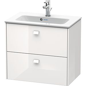 Duravit Brioso Waschtischunterbau BR411002222 Compact 620x553 mm, Weiß Hochglanz, 2 Auszüge