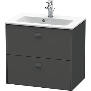 Duravit Brioso Waschtischunterbau BR411004949 Compact 620x553 mm, Graphit Matt, 2 Auszüge