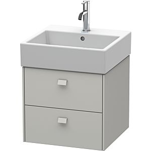 Duravit Brioso Waschtischunterbau BR415200707 484x459mm, Betongrau Matt, 2 Auszüge