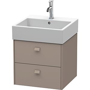 Duravit Brioso Waschtischunterbau BR415204343 484x459mm, Basalt Matt, 2 Auszüge
